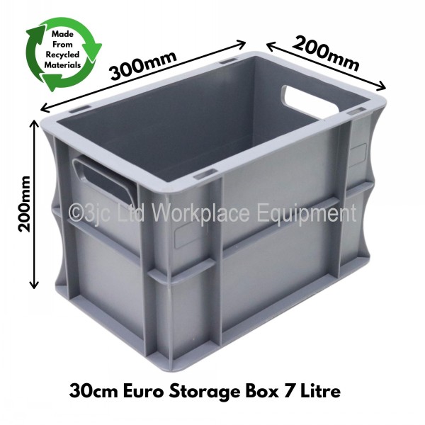 Heavy Duty Stacking Euro Box 30cm 7 Litre 3JC